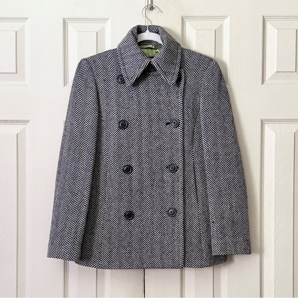 J. Crew Vintage Wool Double Breasted Peacoat